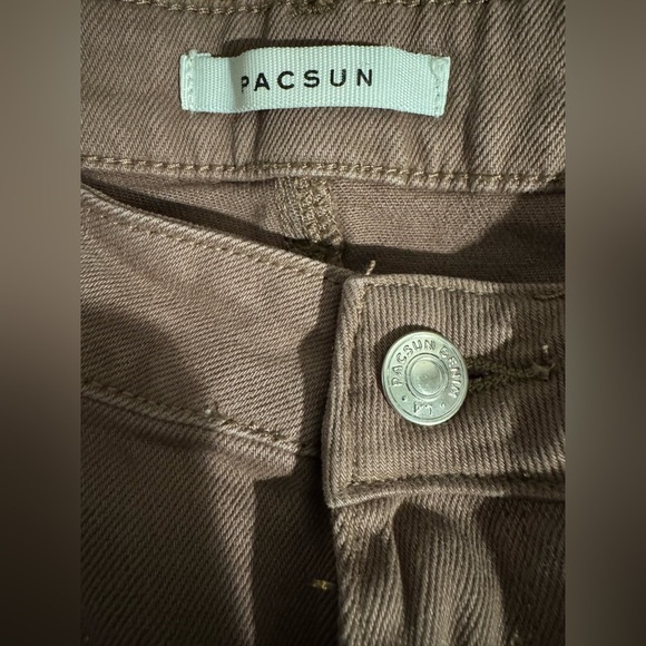 PacSun Brown Stretch Low Rise Flare Jeans Size 25 - Picture 5 of 8